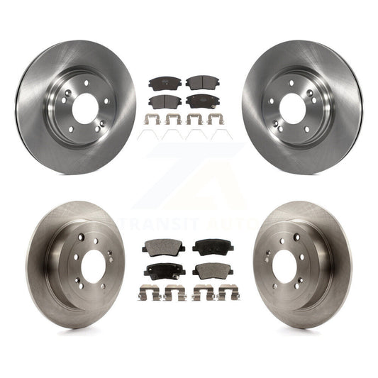 Brake Rotor And Semi-Metallic Pad Front Rear Kit For Hyundai Tucson Kia Sportage