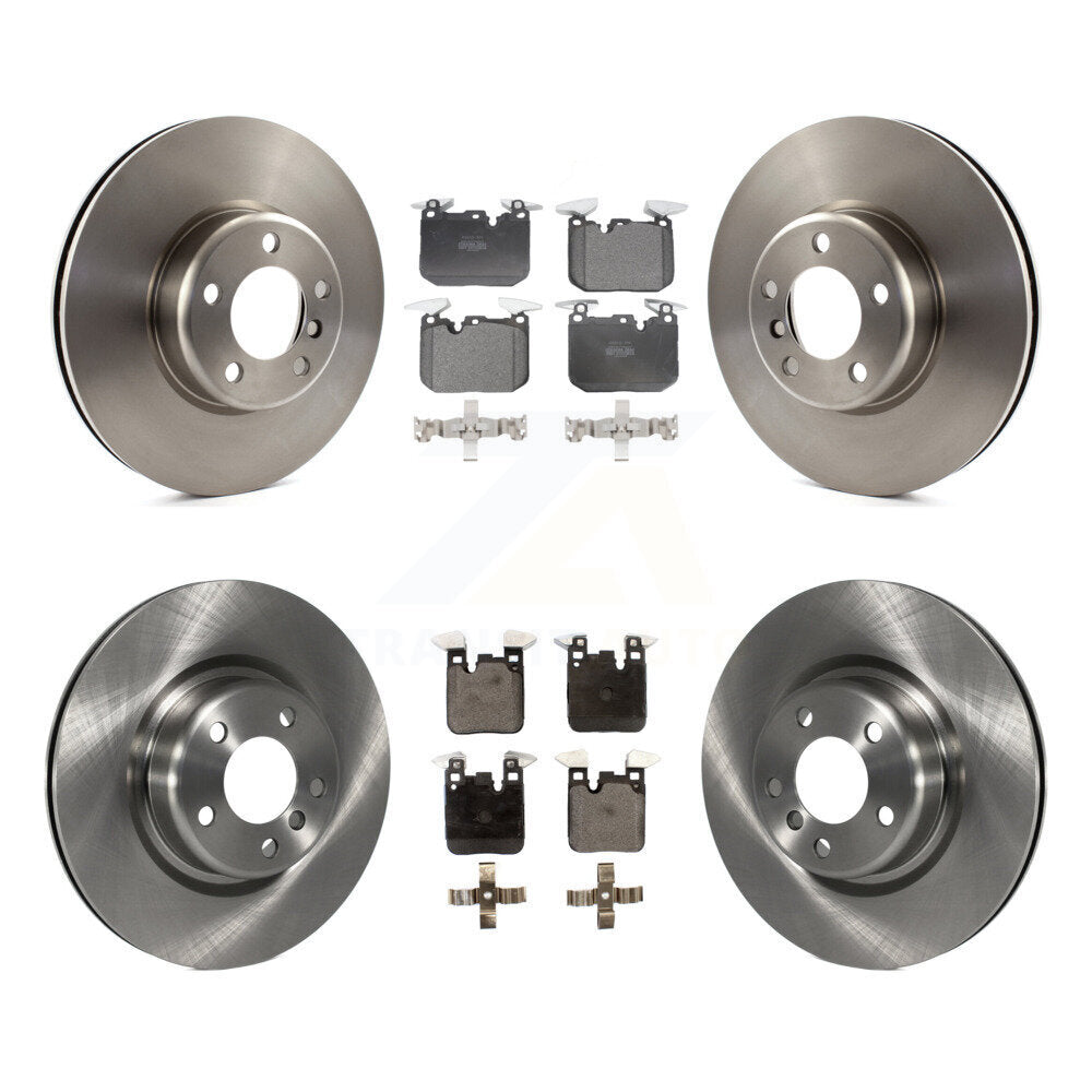 Disc Brake Rotor And Semi-Metallic Pad Front Rear Kit For BMW M240i xDrive M235i
