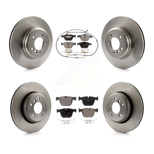 Brake Rotor & Semi-Metallic Pad Front Rear Kit For BMW 650i 645Ci 550i 545i 535i