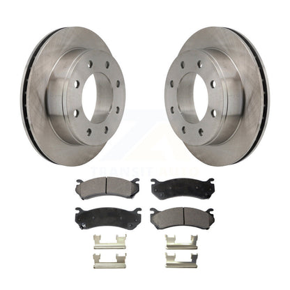 Brake Rotor & Semi-Metallic Pad Rear Kit For Chevrolet GMC Sierra 2500 HD Hummer