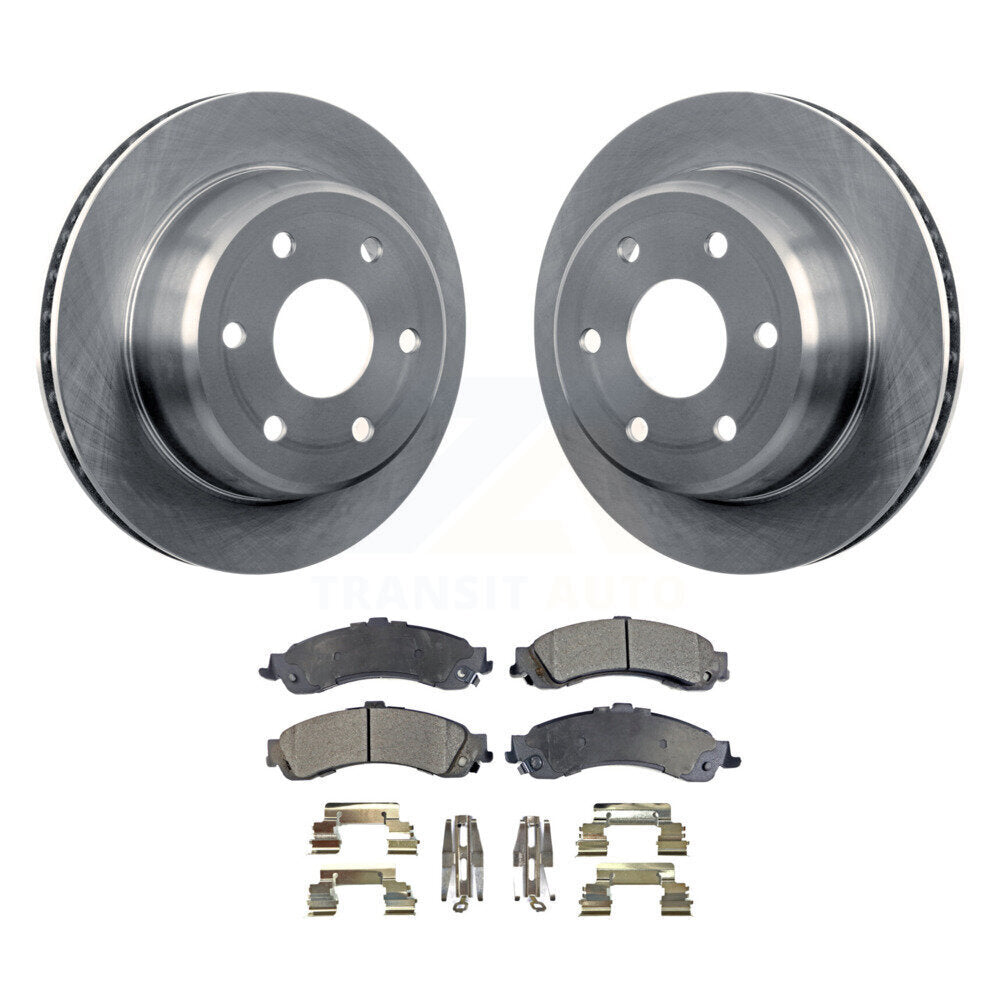Brake Rotor & Semi-Metallic Pad Rear Kit For Chevrolet GMC Silverado 1500 Sierra