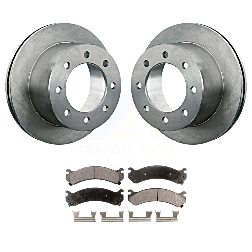 Brake Rotor & Semi-Metallic Pad Rear Kit For Chevrolet GMC Silverado 3500 Sierra