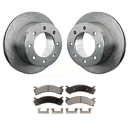 Brake Rotor & Semi-Metallic Pad Rear Kit For Chevrolet GMC Silverado 3500 Sierra