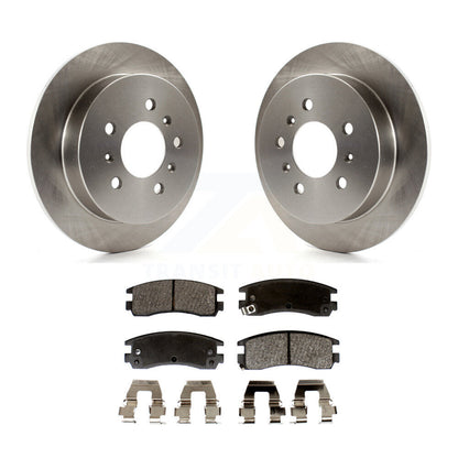 Brake Rotors Semi-Metallic Pad Rear Kit For Chevrolet Impala Buick Pontiac Grand