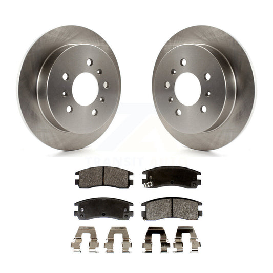 Brake Rotors Semi-Metallic Pad Rear Kit For Chevrolet Impala Buick Pontiac Grand