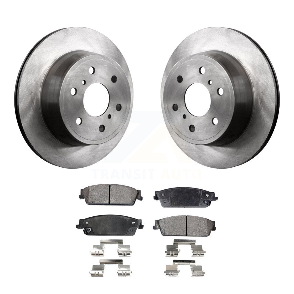 Brake Rotor & Semi-Metallic Pad Rear Kit For Chevrolet GMC Sierra 1500 Silverado