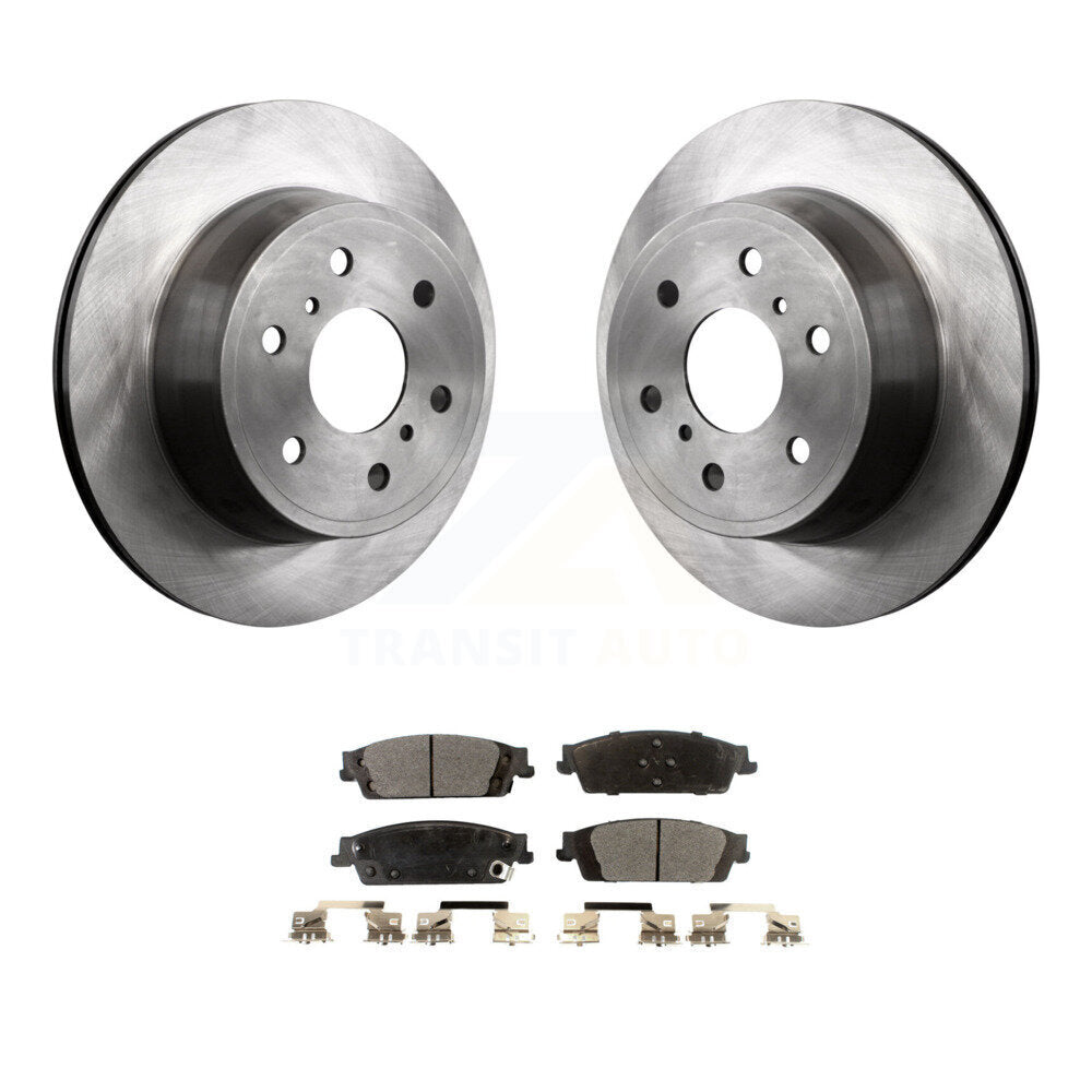 Brake Rotor & Semi-Metallic Pad Rear Kit For Chevrolet GMC Silverado 1500 Sierra