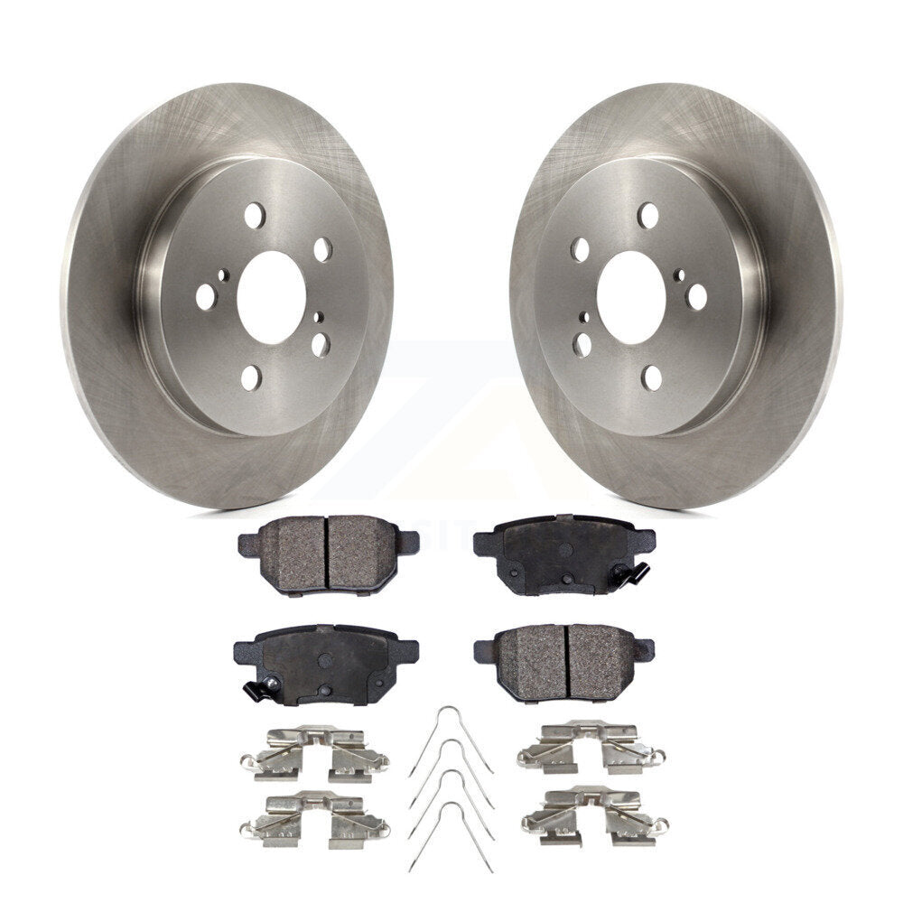 Brake Rotor And Semi-Metallic Pad Rear Kit For Toyota Corolla Matrix Prius Prime