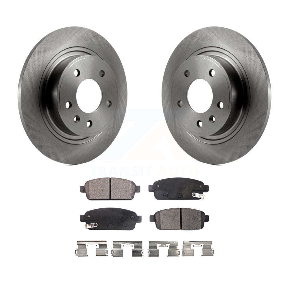 Brake Rotors Semi-Metallic Pad Rear Kit For Chevrolet Cruze Buick Verano Orlando