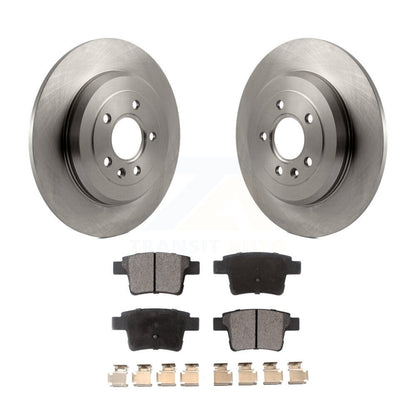 Brake Rotors Semi-Metallic Pad Rear Kit For Ford Five Hundred Freestyle Taurus X