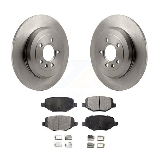 Brake Rotor & Semi-Metallic Pad Rear Kit For Ford Explorer Edge Flex Lincoln MKX