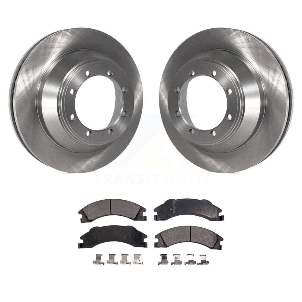 Brake Rotor & Semi-Metallic Pad Rear Kit For Ford E-450 Super Duty DIESEL engine