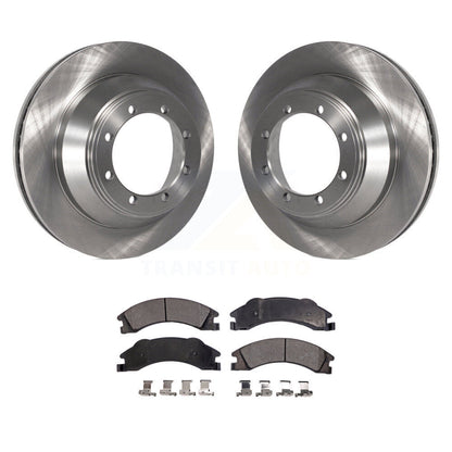 Brake Rotor & Semi-Metallic Pad Rear Kit For Ford E-450 Super Duty DIESEL engine
