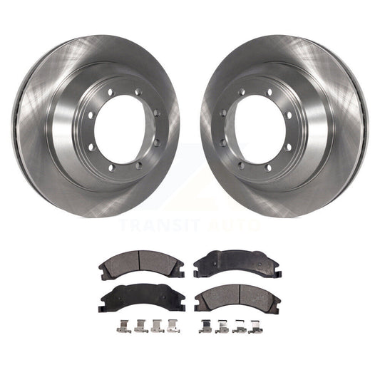 Brake Rotor & Semi-Metallic Pad Rear Kit For Ford E-450 Super Duty DIESEL engine
