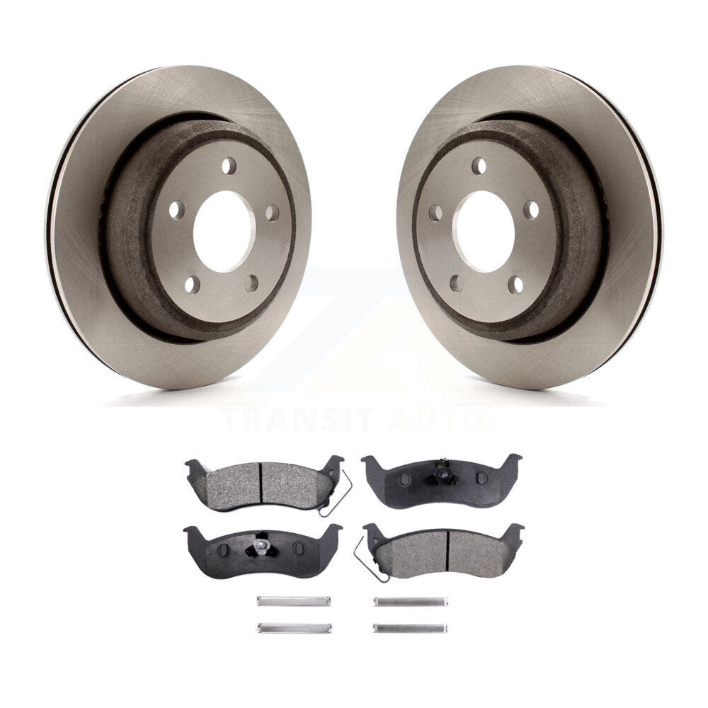 Disc Brake Rotors & Semi-Metallic Pad Rear Kit For Ford Ranger Mazda B2300 B4000