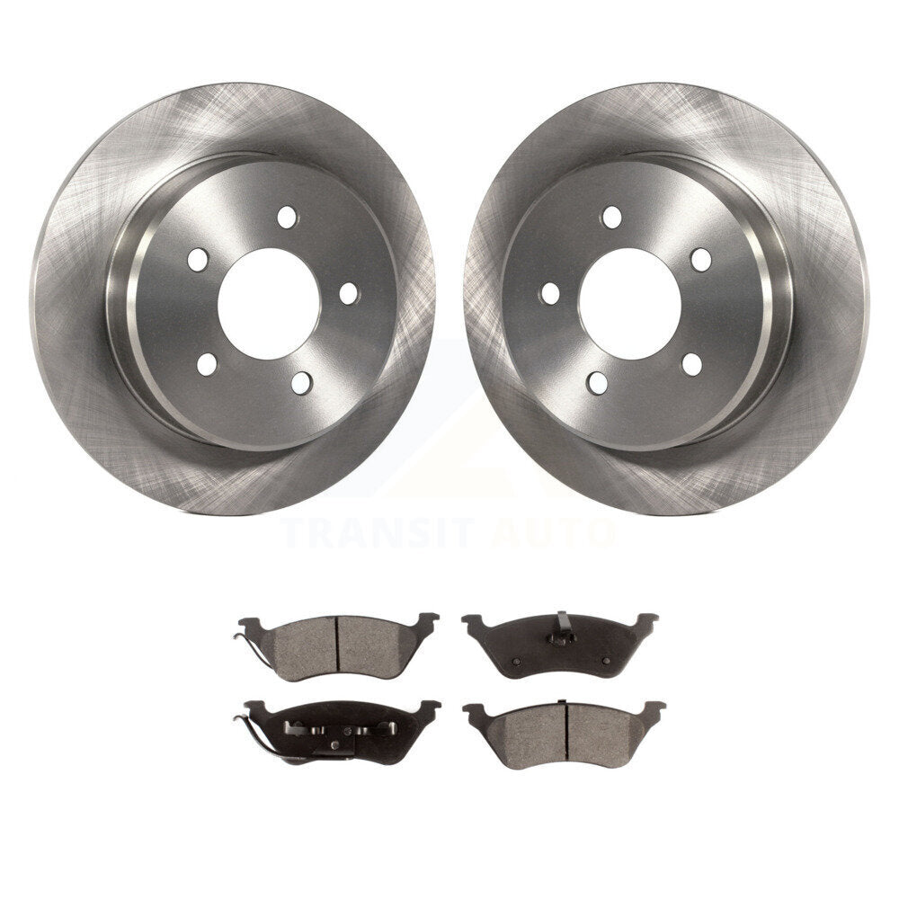 Brake Rotor & Semi-Metallic Pad Rear Kit For Dodge Grand Caravan Chrysler Town