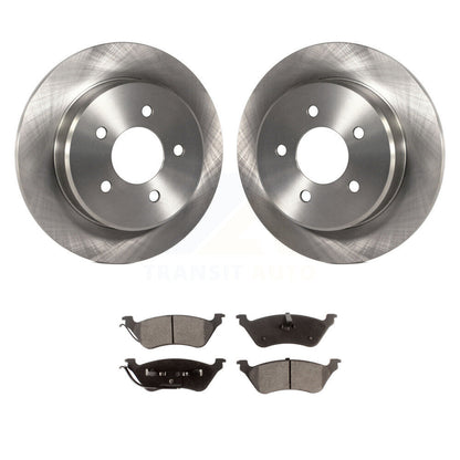 Brake Rotor & Semi-Metallic Pad Rear Kit For Dodge Grand Caravan Chrysler Town