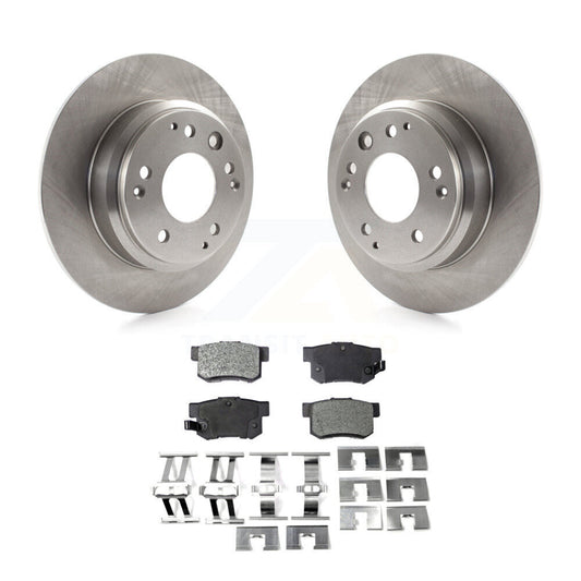 Brake Rotor & Semi-Metallic Pad Rear Kit For Honda Odyssey Acura Legend RL Isuzu