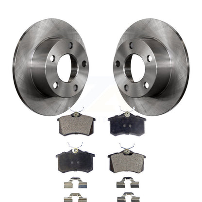 Disc Brake Rotors And Semi-Metallic Pads Rear Kit For Volkswagen Passat Audi A6
