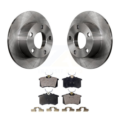 Disc Brake Rotors And Semi-Metallic Pads Rear Kit For Volkswagen Passat Audi A6