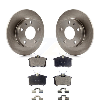 Disc Brake Rotors And Semi-Metallic Pads Rear Kit For Audi A4 S4
