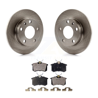 Disc Brake Rotors And Semi-Metallic Pads Rear Kit For Audi A4 Quattro