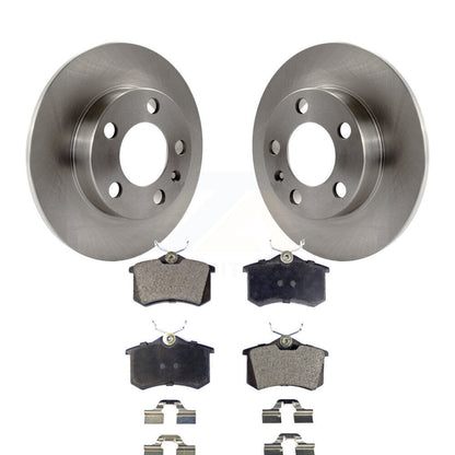 Disc Brake Rotors And Semi-Metallic Pad Rear Kit For 2007-2010 Volkswagen Beetle