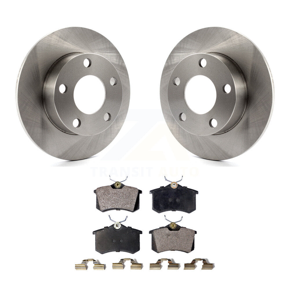 Brake Rotor And Semi-Metallic Pad Rear Kit For Volkswagen Passat Audi A4 Quattro
