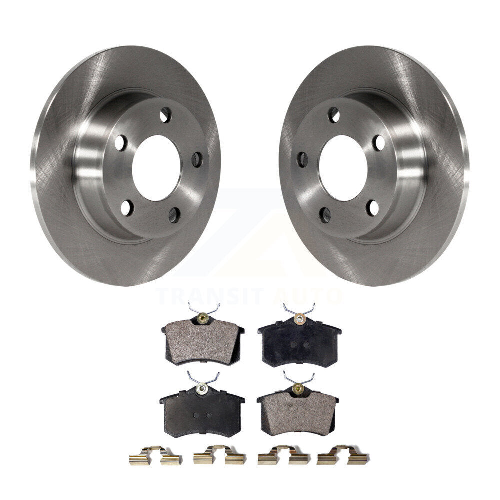Disc Brake Rotors And Semi-Metallic Pads Rear Kit For Audi Allroad Quattro A6