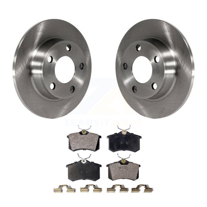 Disc Brake Rotors And Semi-Metallic Pads Rear Kit For Audi Allroad Quattro A6