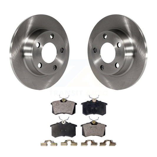 Disc Brake Rotors And Semi-Metallic Pads Rear Kit For Audi Allroad Quattro A6