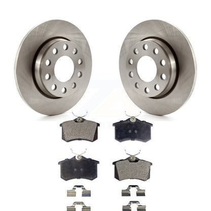 Disc Brake Rotors And Semi-Metallic Pads Rear Kit For Audi A4 Quattro