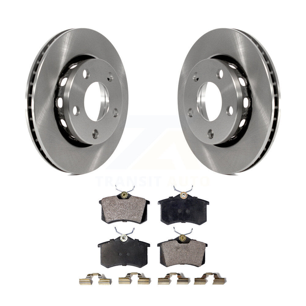 Disc Brake Rotors And Semi-Metallic Pads Rear Kit For 2000-2001 Audi S4