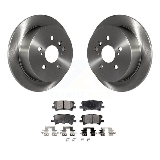 Brake Rotor & Semi-Metallic Pad Rear Kit For Lexus RX350 Toyota Highlander RX330