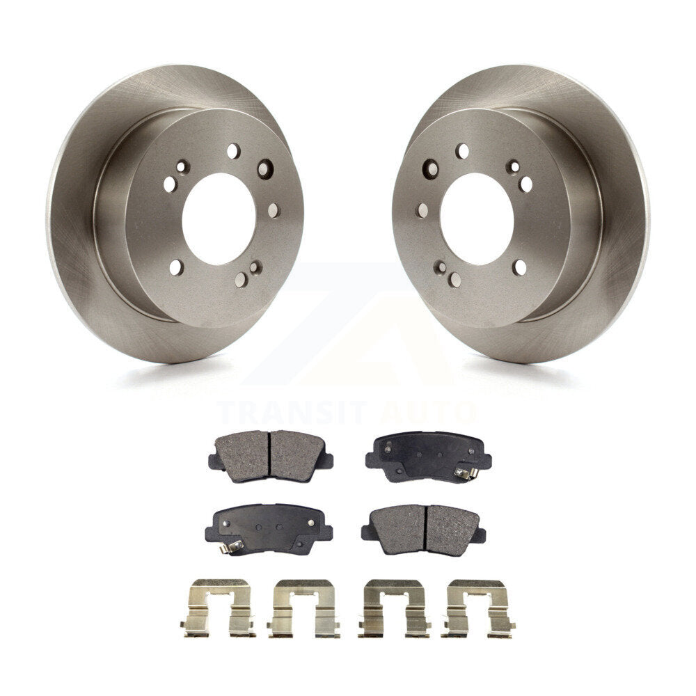 Brake Rotor & Semi-Metallic Pad Rear Kit For Hyundai Elantra Sedan From 03 23 10