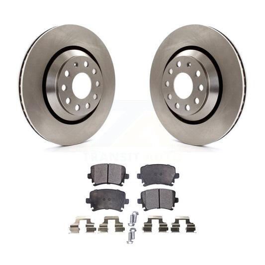 Brake Rotor & Semi-Metallic Pad Rear Kit For Volkswagen GTI Golf Passat CC R R32