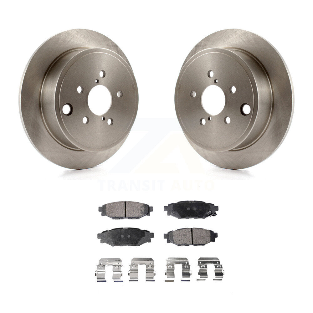 Brake Rotor & Semi-Metallic Pad Rear Kit For Subaru Impreza Forester Outback BRZ