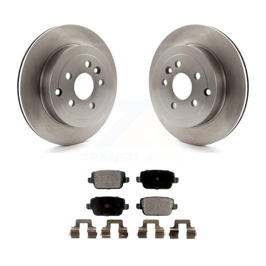 Disc Brake Rotors And Semi-Metallic Pads Rear Kit For 2008-2011 Land Rover LR2