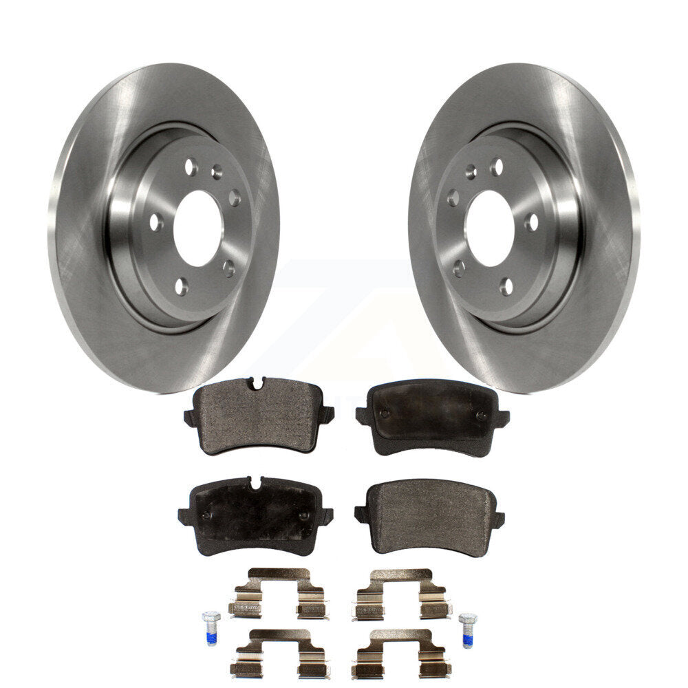 Disc Brake Rotors And Semi-Metallic Pads Rear Kit For Audi A7 Quattro A6