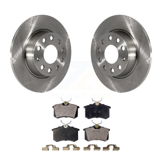 Disc Brake Rotors Semi-Metallic Pad Rear Kit For 2010-2013 Audi A3 DIESEL engine