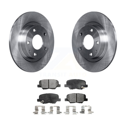 Disc Brake Rotors And Semi-Metallic Pads Rear Kit For 2014-2015 Mazda 6