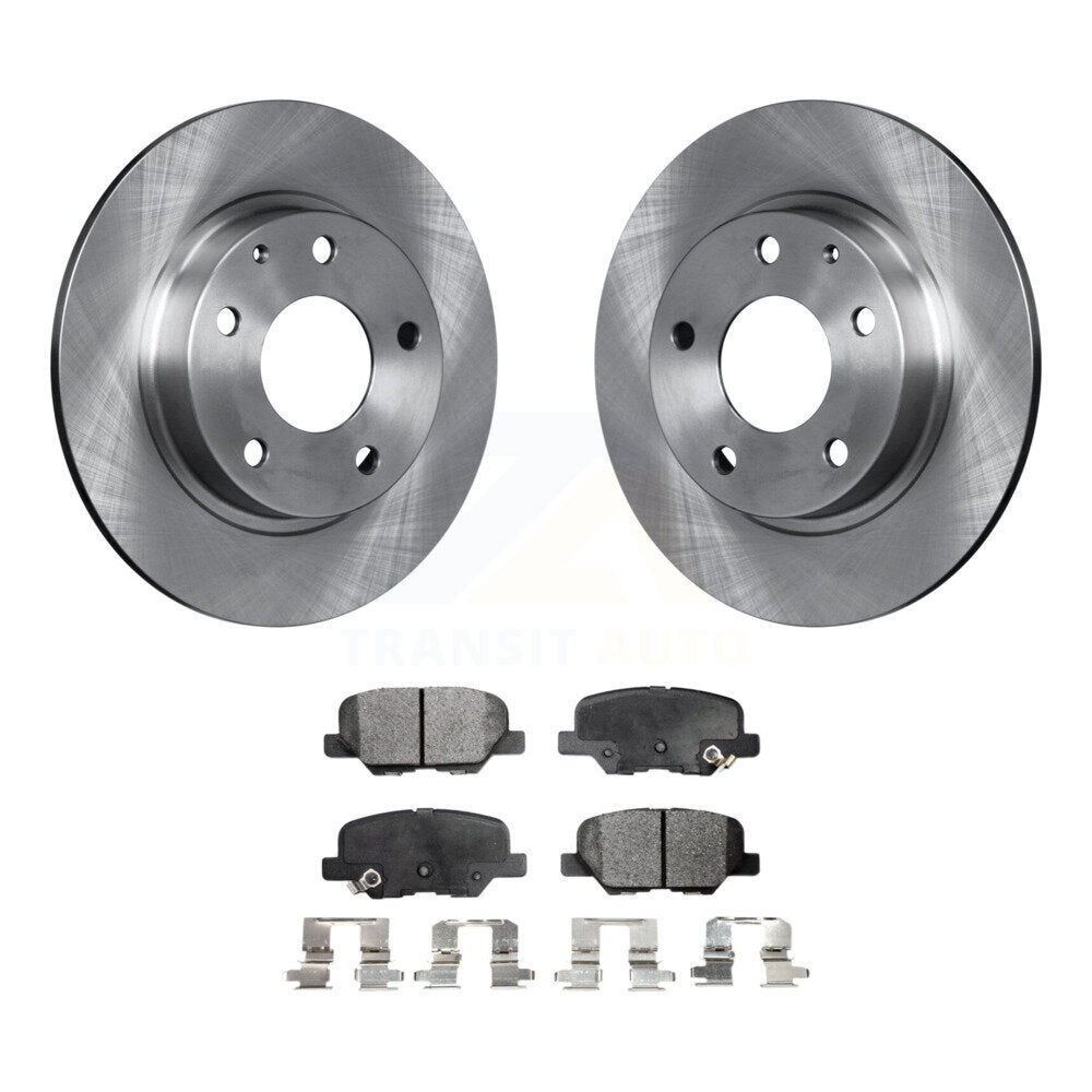 Disc Brake Rotors And Semi-Metallic Pads Rear Kit For Mazda 3 Sport