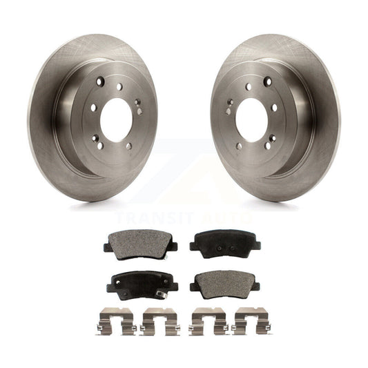 Disc Brake Rotors And Semi-Metallic Pad Rear Kit For Hyundai Tucson Kia Sportage