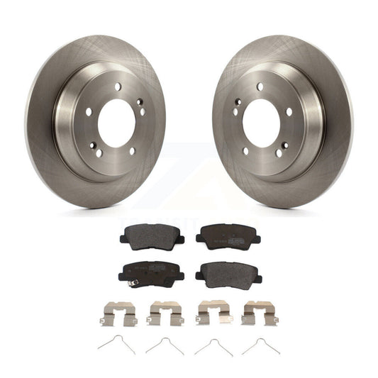Brake Rotor & Semi-Metallic Pad Rear Kit For Kia Rondo With Manual Parking