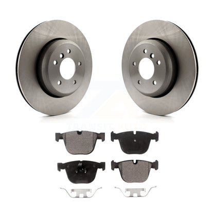 Disc Brake Rotors & Semi-Metallic Pad Rear Kit For BMW 650i 645Ci 550i 545i 535i
