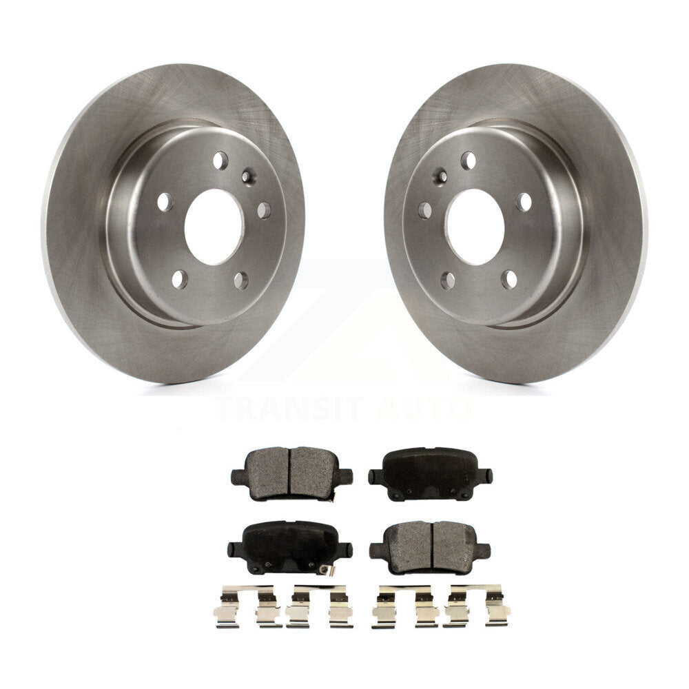 Disc Brake Rotor Semi-Metallic Pad Rear Kit For Chevrolet Cruze Bolt EV Volt EUV