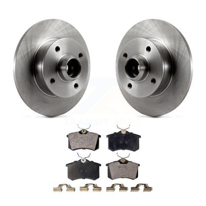 Disc Brake Rotor Hub Assembly & Semi-Metallic Pad Rear Kit For Volkswagen Cabrio