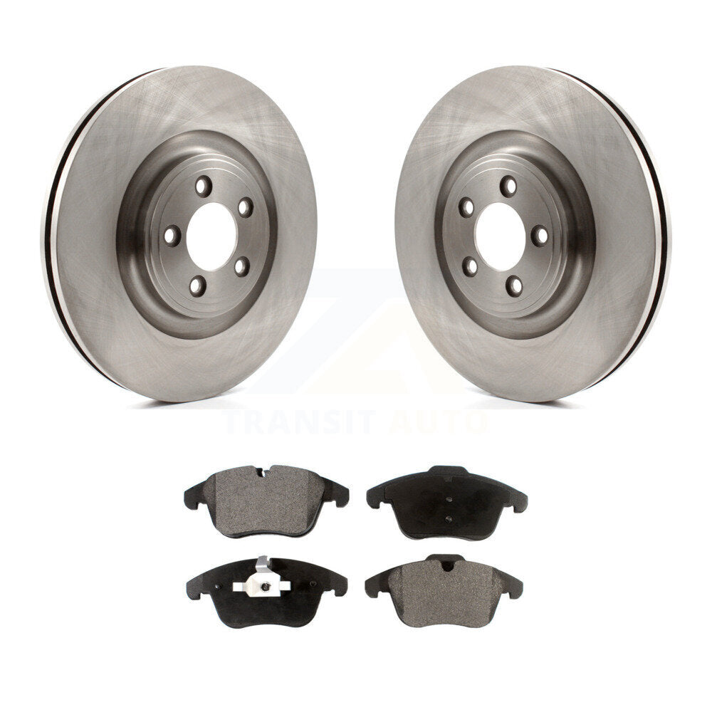 Brake Rotor Semi-Metallic Pad Front Kit For Jaguar XF Base/Premium Luxury/Luxury