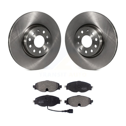 Brake Rotor Semi-Metallic Pad Front Kit For Volkswagen Golf Taos SportWagen Audi