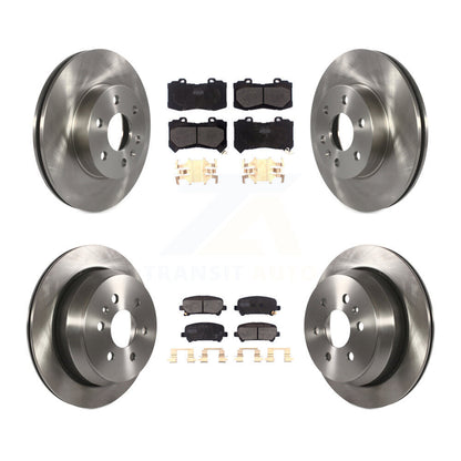 Brake Rotor & Semi-Metallic Pad Front Rear Kit For Chevrolet Colorado GMC Canyon